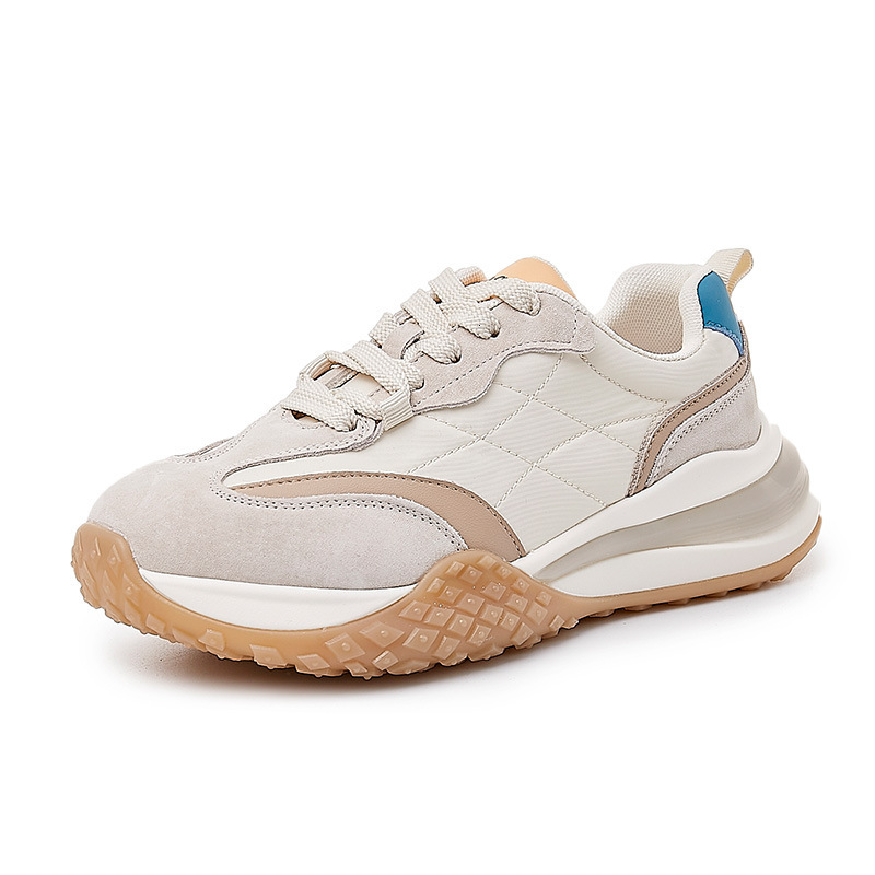 Ddmysports Absorbing Film Sole Forrest Gump Spring New Running And Sports Casual Dad Women Versatile Genuine Leather Shoes For OUTDOOR