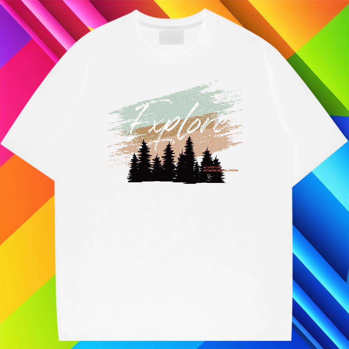 Brand Tshirt for Man Woman Street Wear 230g 100% Cotton Cartoon Printing L-4XL Short Sleeve Soft grove T-Shirts for Men New Designer Tshirts