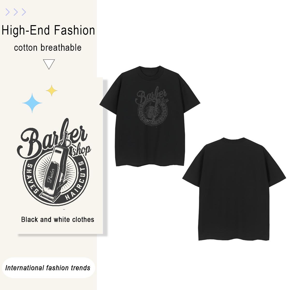 High Quality tool 230g 100% Cotton Tshirts Hip Hop Breathable Soft T Shirt For Man 2024 DIY DIY Printed Clothings