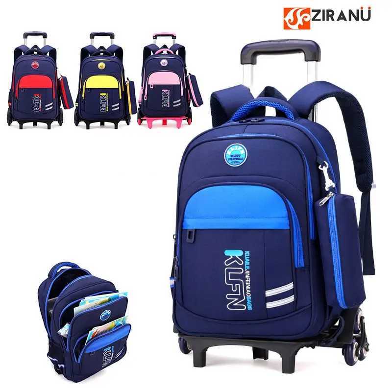 School Rolling Backpack for Boys School Wheeled Bags Boys Rolling Backpacks Kids Luggage Wheeled Bags Kids Trolley School Bags Y240820
