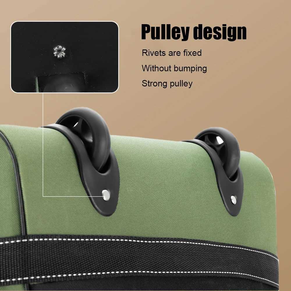 Travel Large Capacity Oxford Cloth Waterproof Wear-resistant Wheel tote/Pulley bag/Backpack CL240820