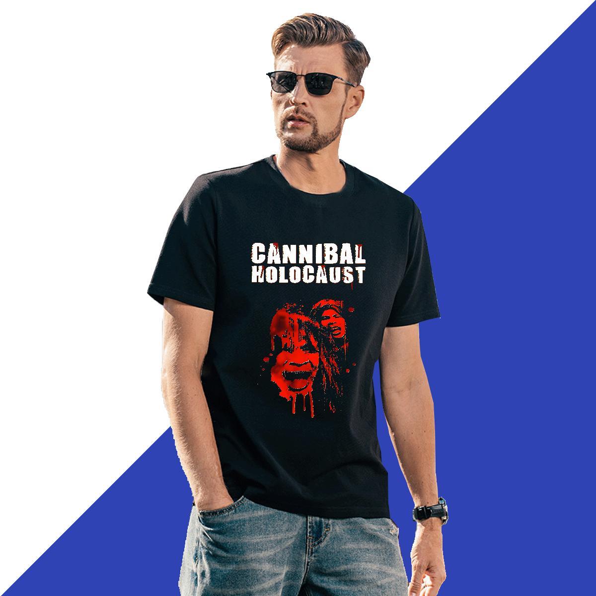 DIY scary Couples T Shirts 100% Cotton 230g T-Shirts Skull Home Outdoor Breathable Short Sleeve Comfortable Tops