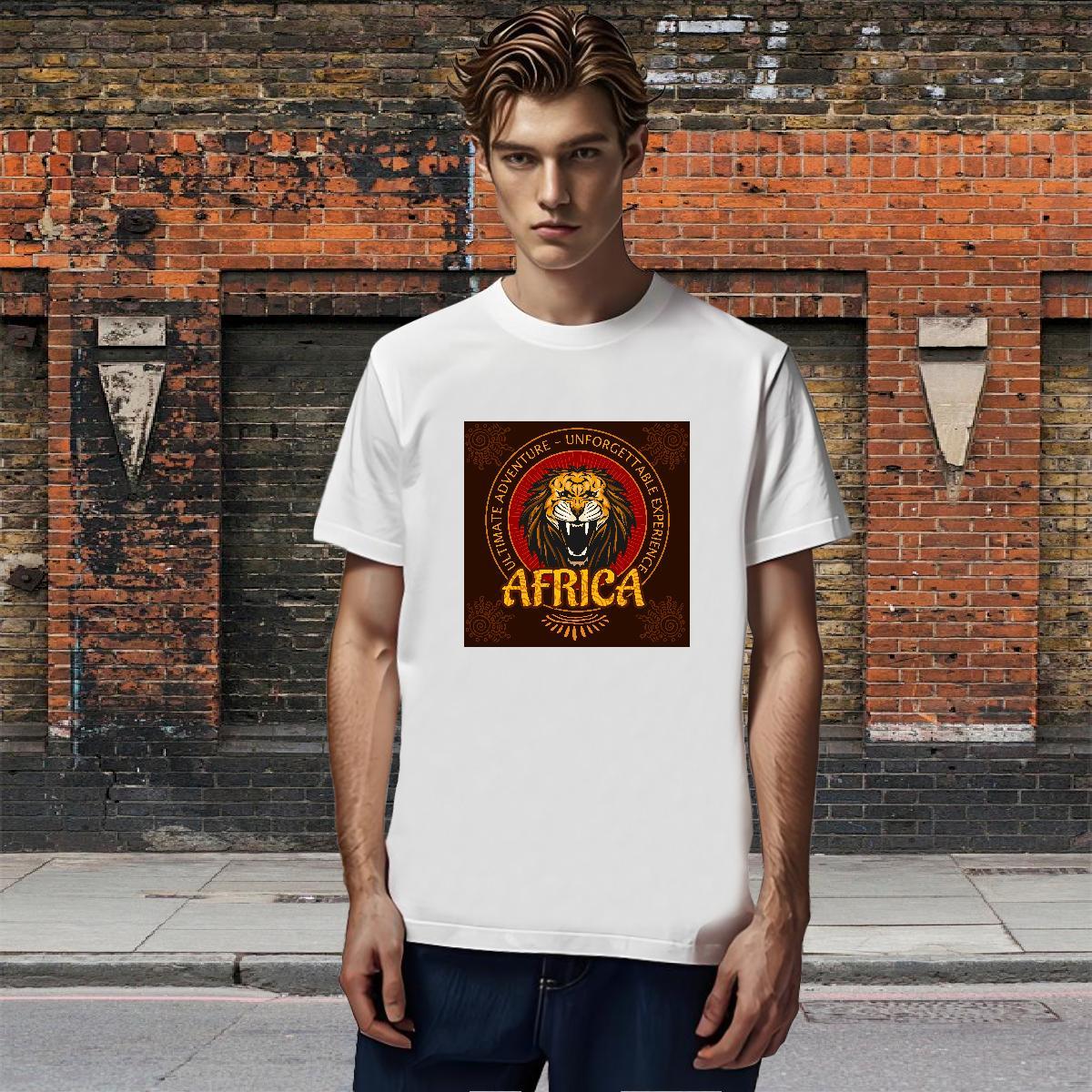 Fashion Tshirt for Man Woman lion Outdoor 230g Cotton Tshirts Breathable Short Sleeve TOP Quality Mens T Shirts DIY Anime