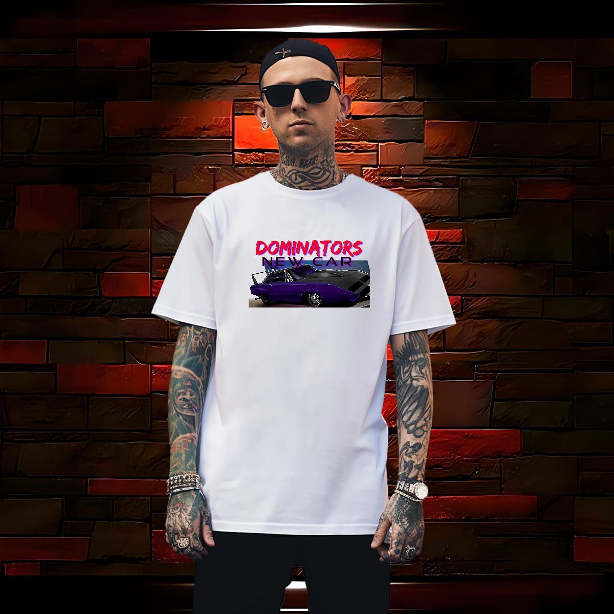 High Quality car Man T Shirts High Street Hip Hop Couples T Shirts 230g 100% Cotton New O Neck Short Sleeves Custom Printing Tees Shirts