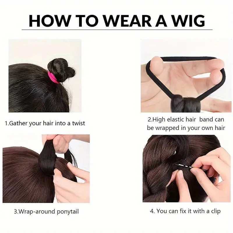 Unique Yaki straight braided ponytail suitable for women practical and easy to wear suitable for fashionable and avant-garde people W240817