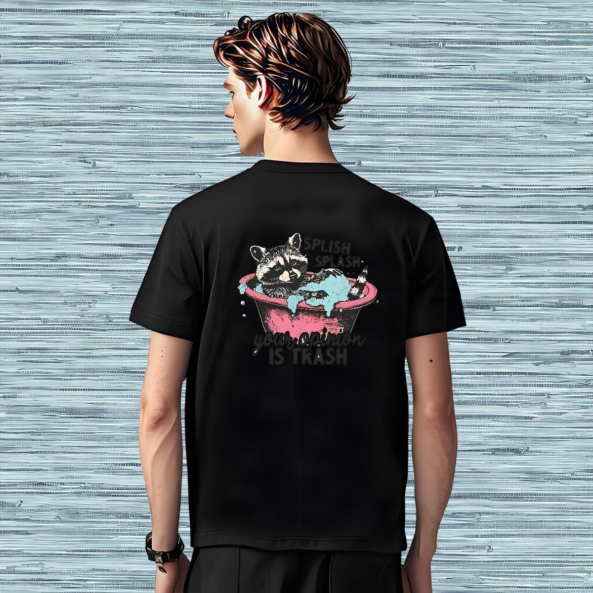 T-Shirts 230g Cotton animals Street Breathable Short Sleeve DIY Printed Tshirt for Man Woman Factory Direct Soft Clothes