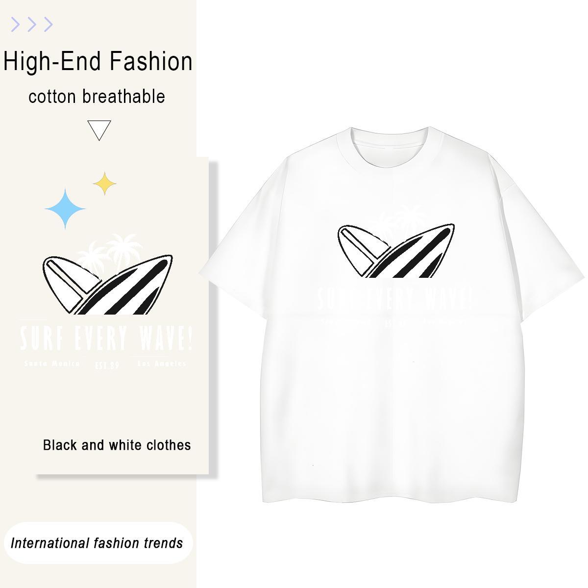 TOP Quality beach 230g Pure Cotton Tshirts Casual Daily Wear Breathable Soft T Shirts Men Brand DIY Tee Shirt