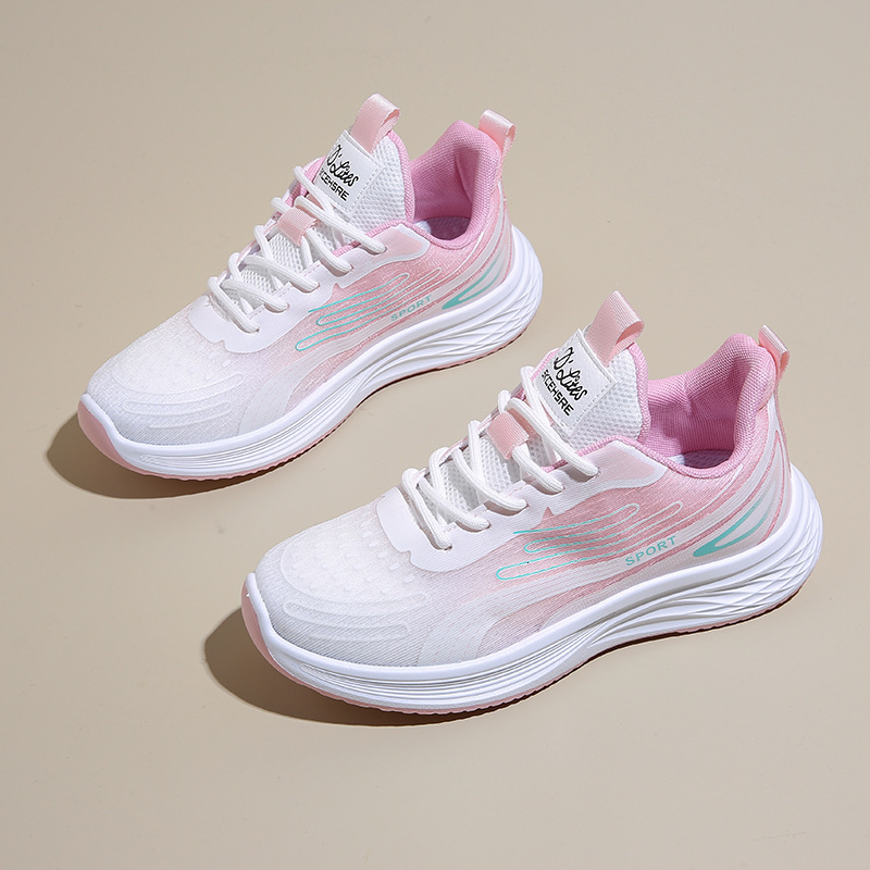 Ddmysports Instagram Korean New Flying Weaving Women S Summer Student Sports Running Casual Thick Sole Elevated Shoes W OUTDOOR