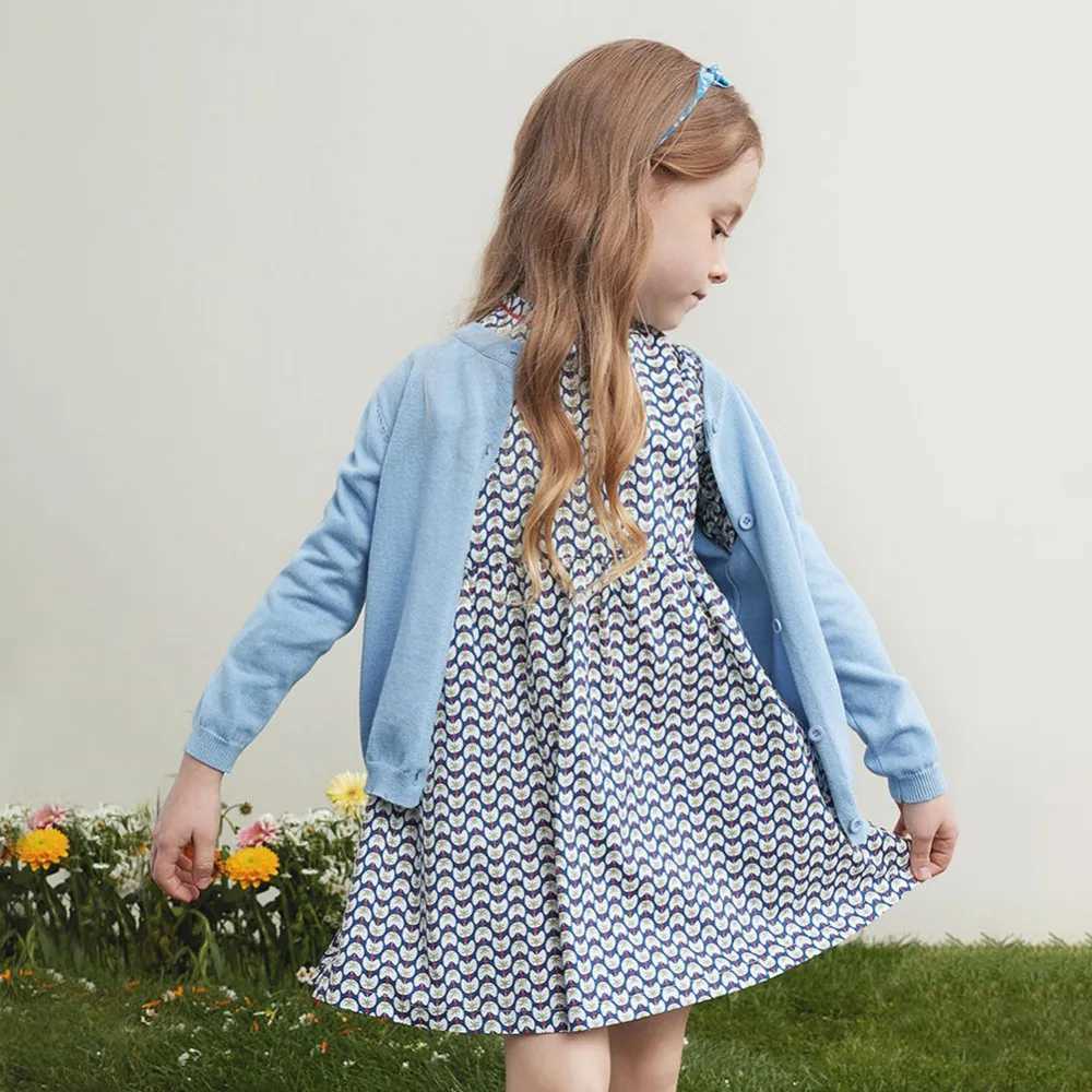 Girls Cardigan Sweater Coat Spring Autumn Children Casual Jacket Toddler Baby Kids Wool Knitted Cardigan Long-Sleeved ClothesXJ240819