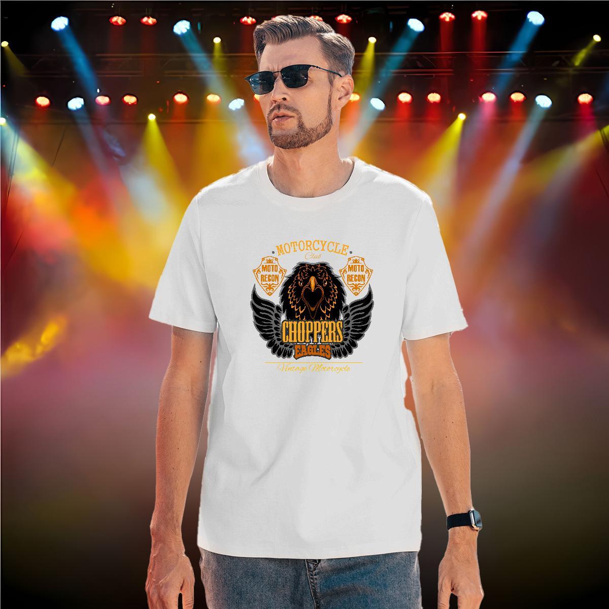 Classic eagle T shirt Hip Hop Men Clothes T-Shirt 100% Cotton 230g Classic Casual Short Sleeve O-Neck Customized Tops