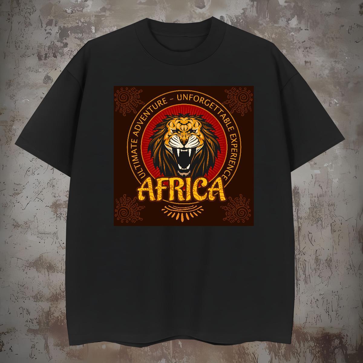 Customized Couples T Shirts lion Sports Casual 230g Pure Cotton Polos Breathable Soft Wholesale T Shirt For Man Custom Anime