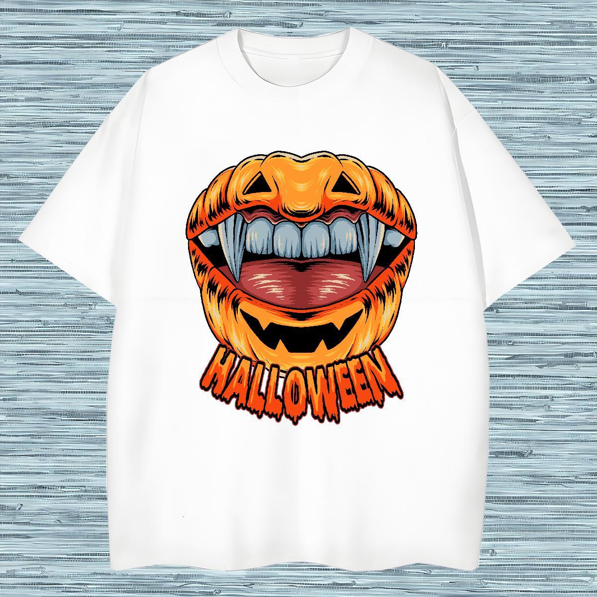 Soft T Shirts Men pumpkin Pure Cotton Summer Casual Oversized 4XL 230g 100% Cotton Men Clothes T-Shirt Factory Direct Tee Shirt