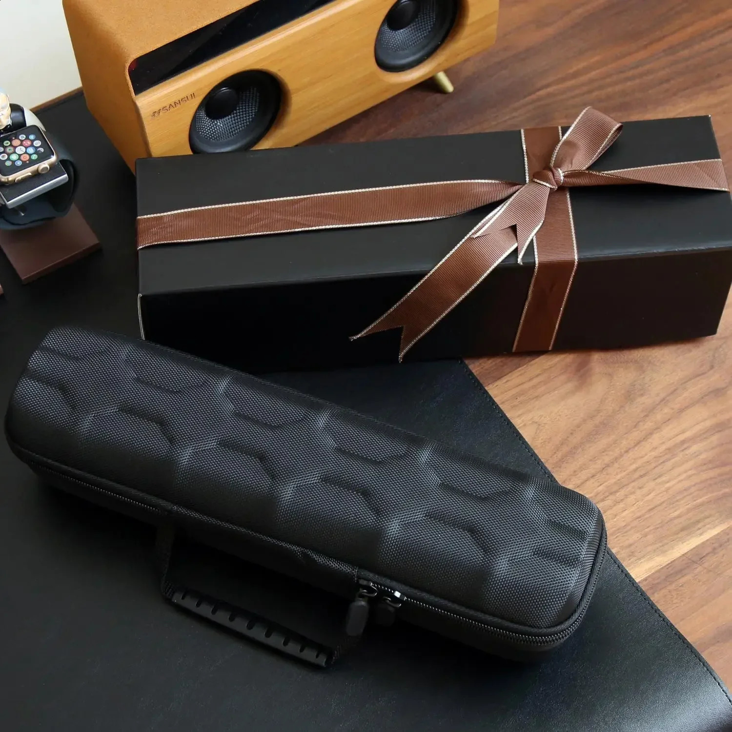 Watch Box Organizer portable storage for mens or womens watches used as a display stand and smartwatches 240812