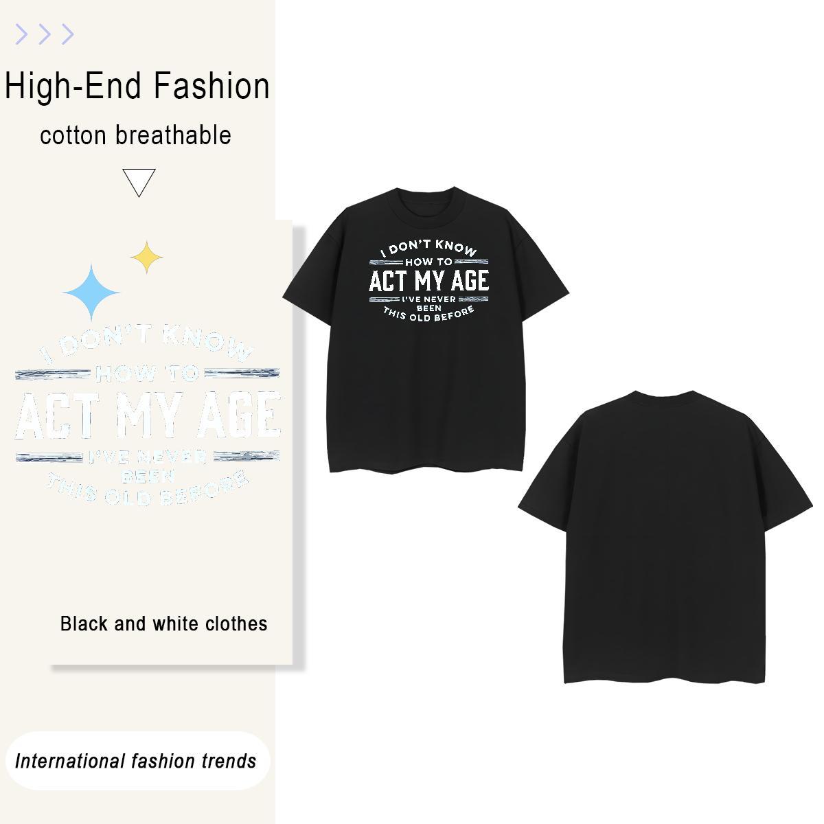 TOP Quality letter 230g 100% Cotton Tshirts High Street Hip Hop Crew Neck Breathable T shirt DIY Customized Asian Size Tops Tees