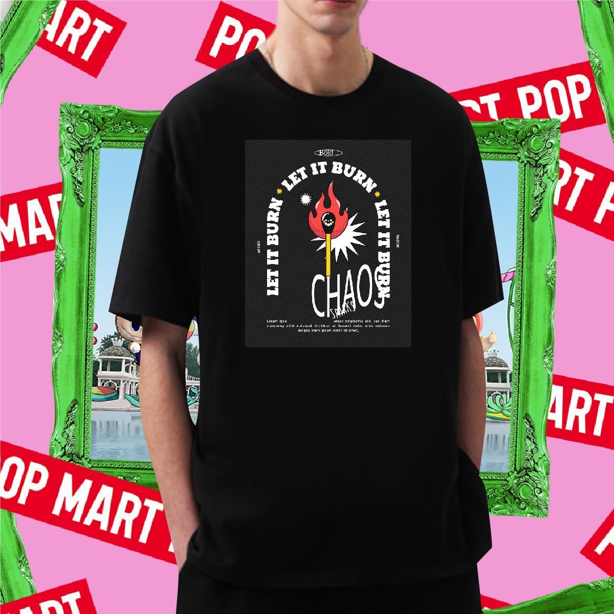 Cool Design fire 230g 100% Cotton Couples T Shirts Street Casual O-Neck Short Sleeve Man T Shirts New Cartoon Print Tees
