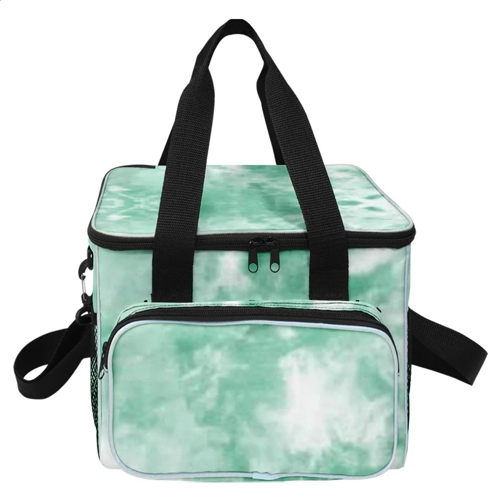 Classic Youthful Home picnic Crossbody Tie-dye Colorful More Big Lunch Bag 3D Print Thermal insulation Food Handbags Ice Bags 240819