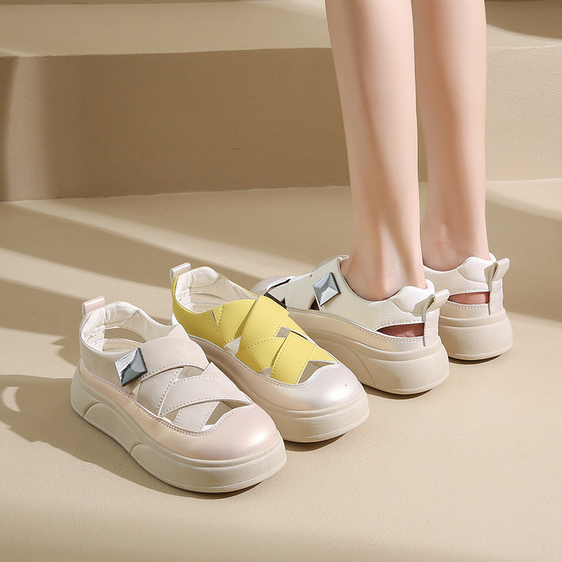 Ddmysports Little White Shoes Women S Summer New Korean Edition Ins Student Casual Versatile Breathable Sandals Street Shot XQ W OUTDOOR