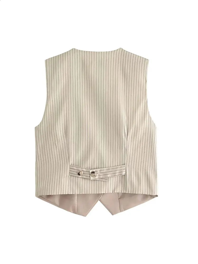 TRAF Autumn Womens Suit Pants Sets For Women Fashion Vest Pants Two Piece Set Womens Outfits 240820