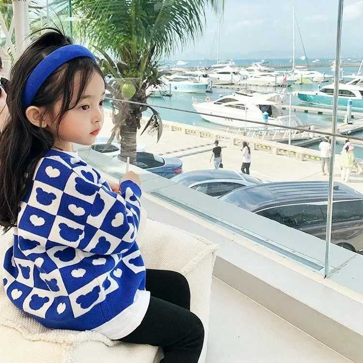 Autumn Winter Girls Boys Fleece Knitting Sweaters Baby Kids Children CardiganXJ240819