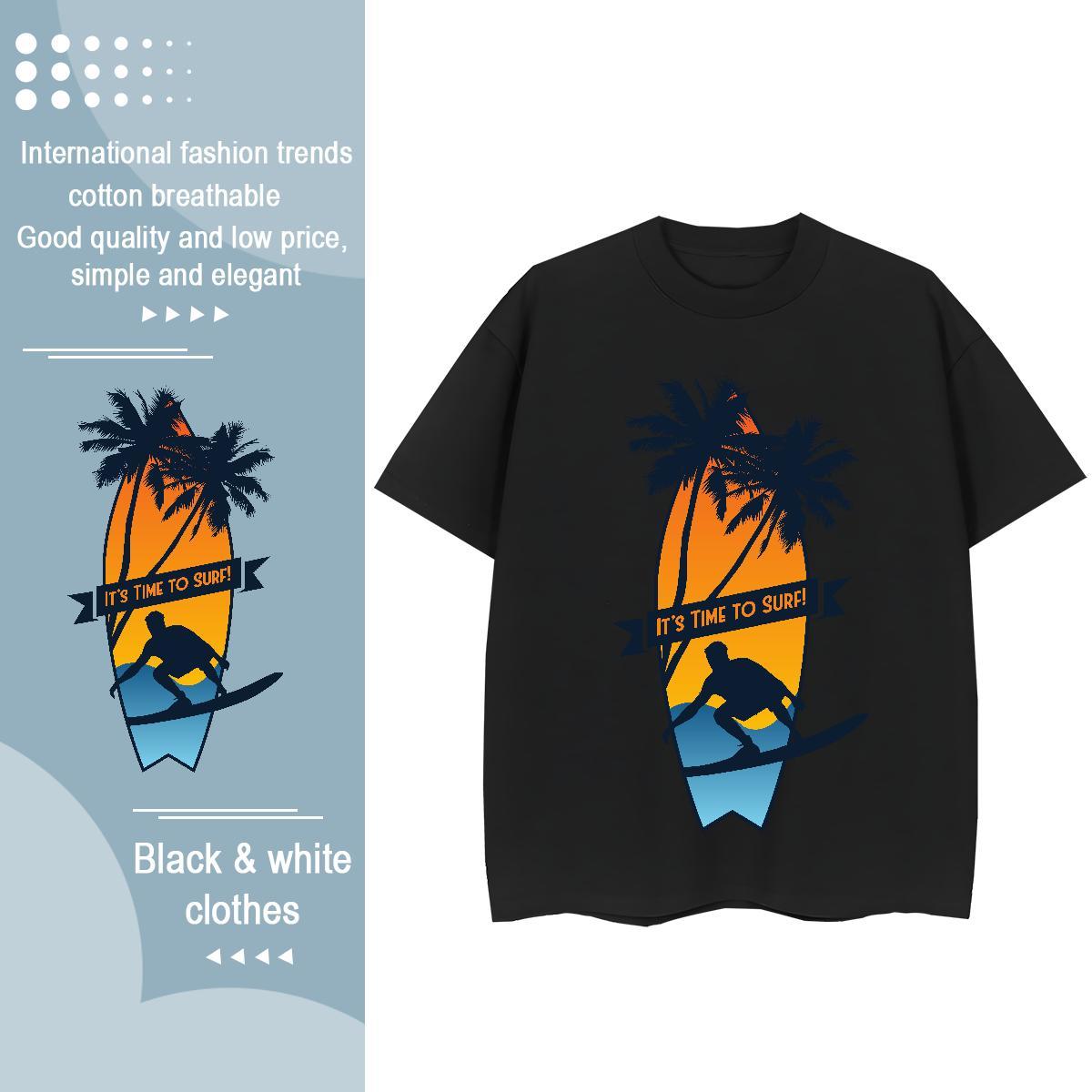 2024 Lady T shirt Hip Hop Street Breathable Short Sleeve Tops Tees High quality 230g 100% Cotton beach White Plus Size T Shirts Women