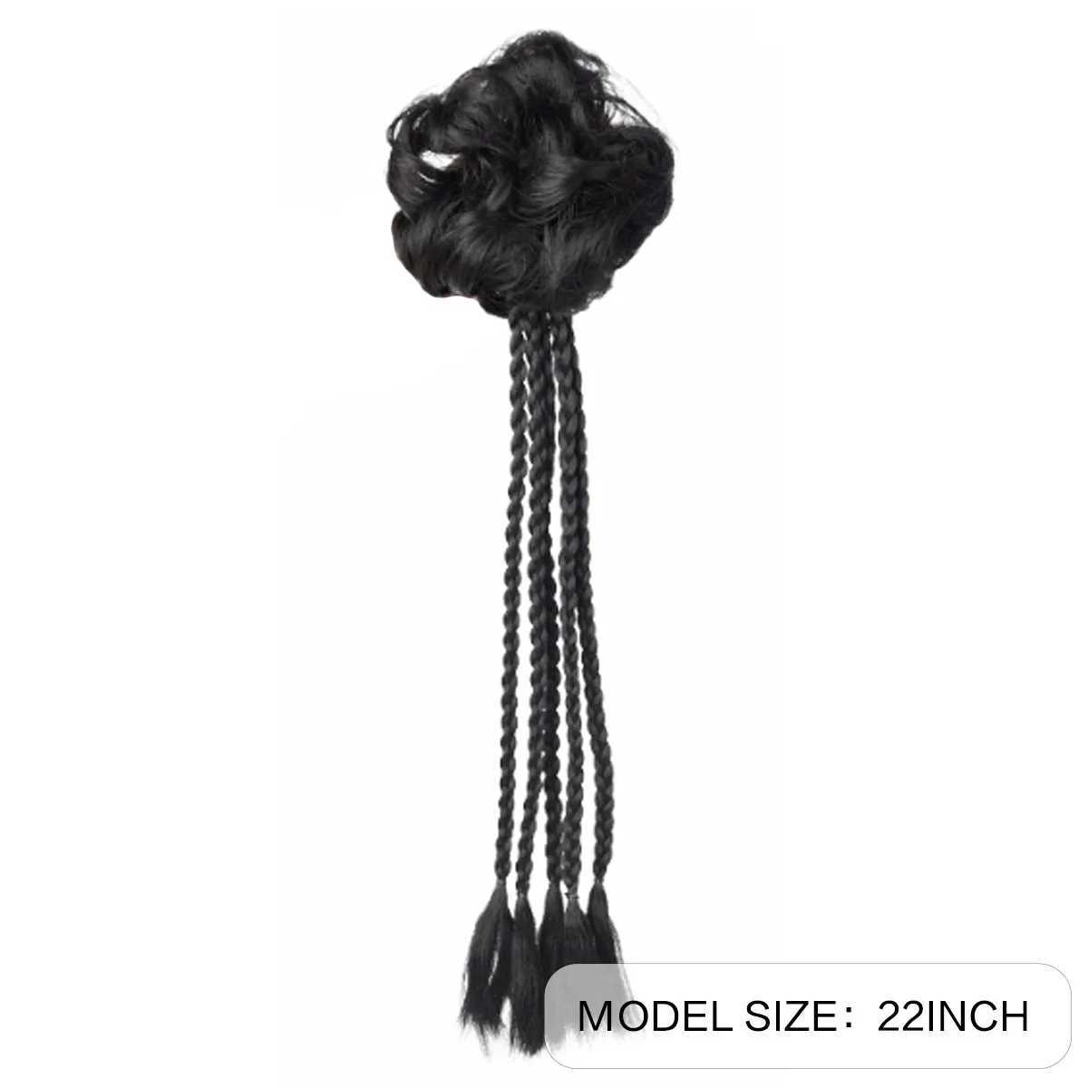 Wig clip ponytail straight hair natural fluffy synthetic fiber woven and suitable for daily wear W240817