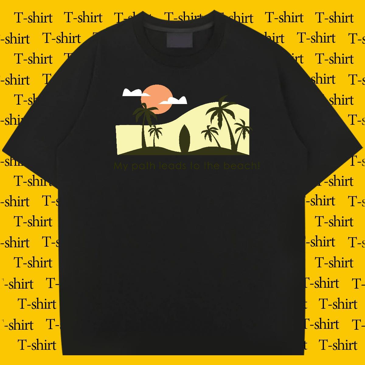 Cool Tshirt for Man Woman Casual Beach 100% Cotton 230g Plus Size Cartoon Breathable sea T Shirts Men New Arrival Tops Shirt