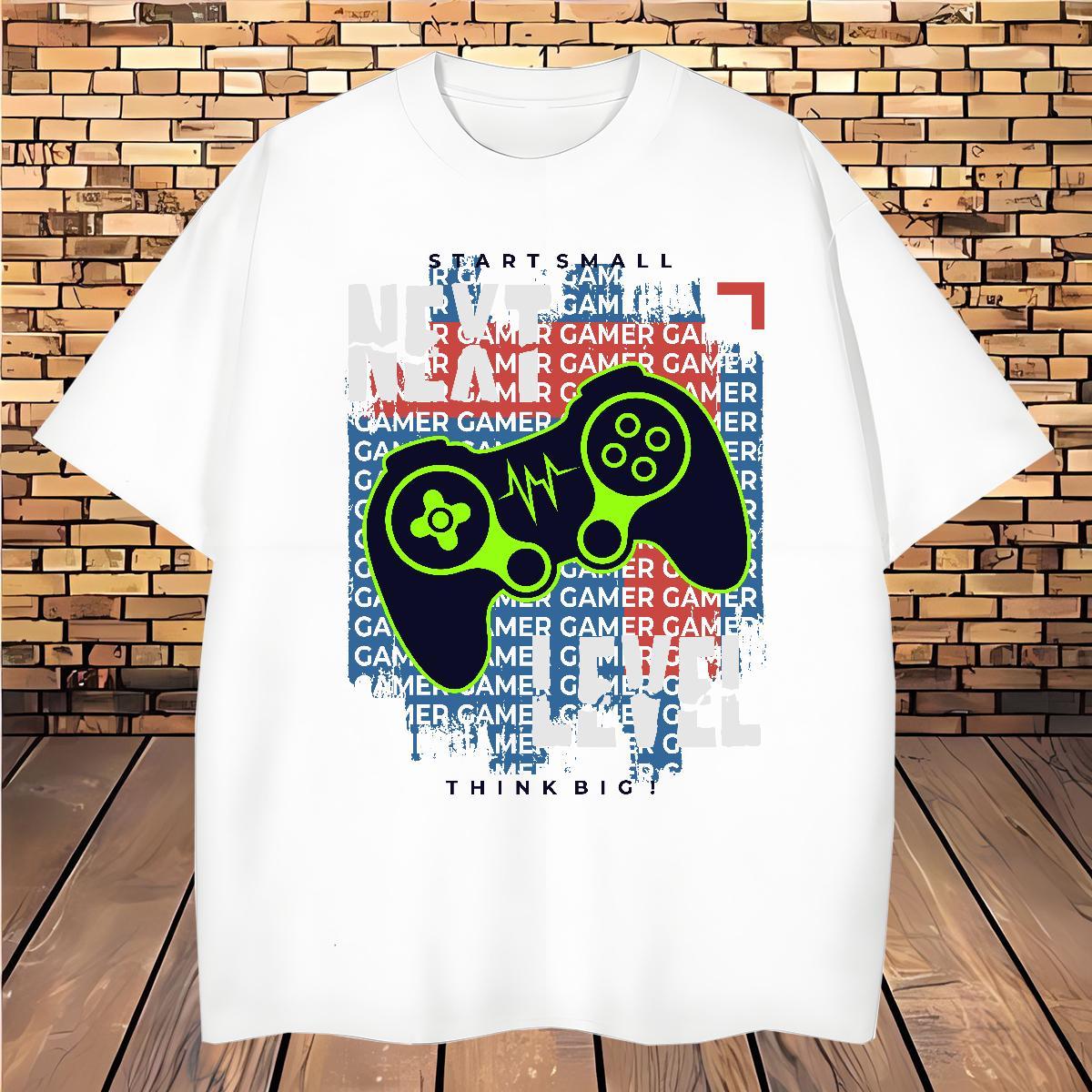 Mens T Shirts 230g 100% Cotton game Daily Wear Breathable Short Sleeve Plus Size Custom Tshirt for Man Woman New Arrival Unisex Tops Shirt