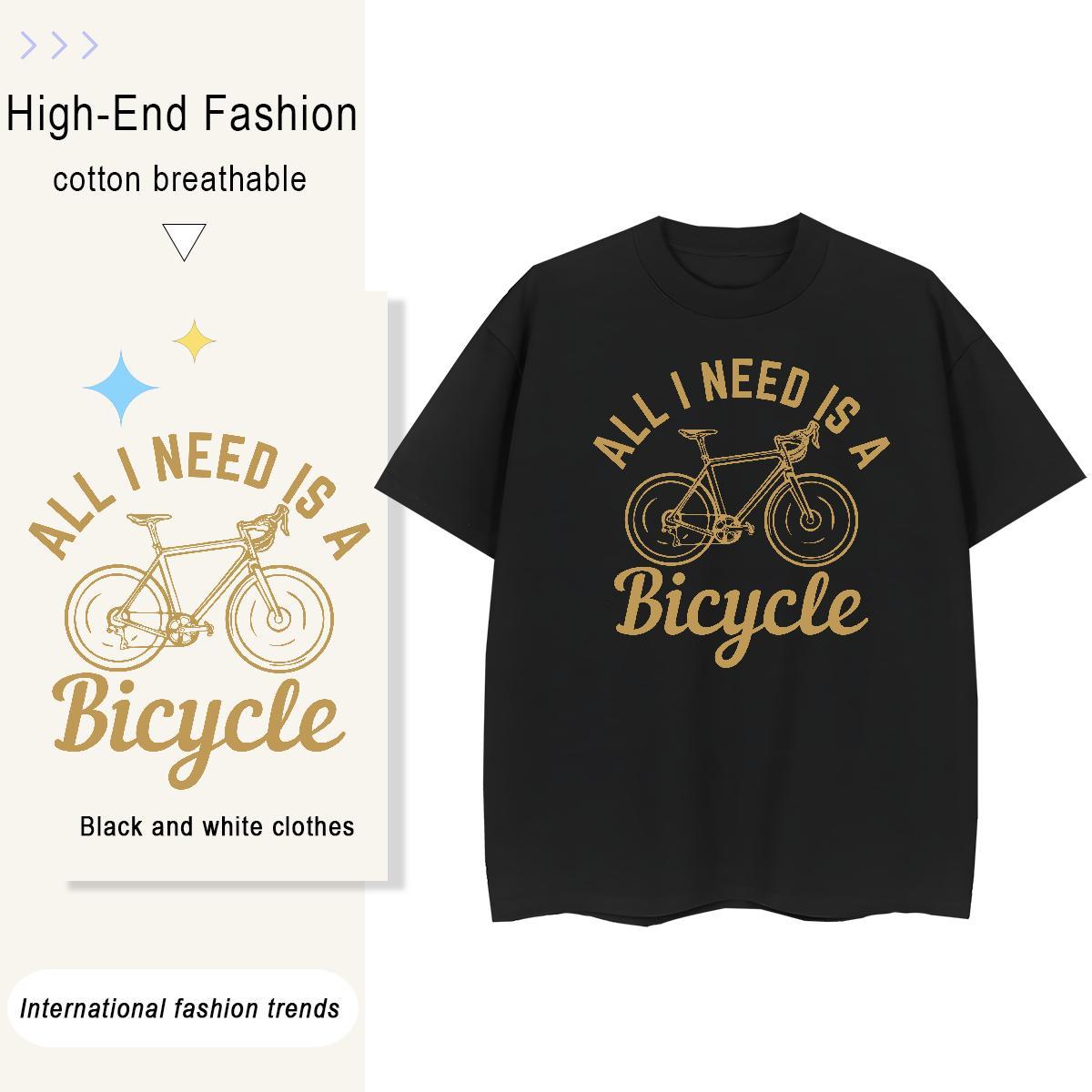 Loose letter 230g 100% Cotton Men Tees Sports Casual Crew Neck Breathable T shirt DIY Customized Custom Printed Tops Shirt