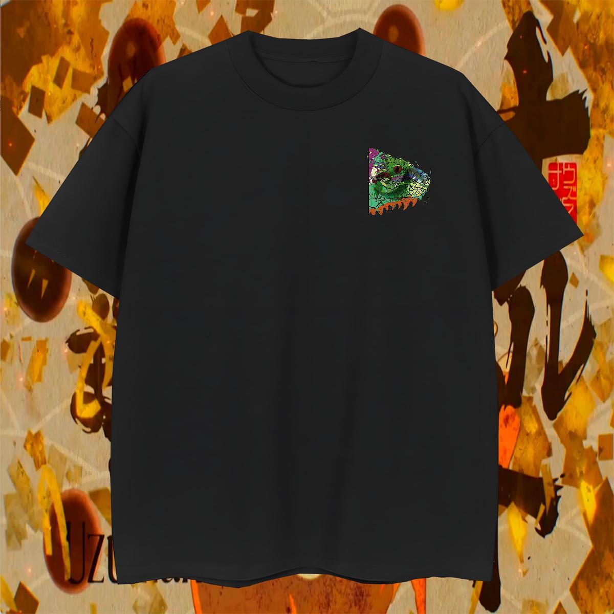 Comfortable Men Tops Tees Beach 100% Cotton 230g Oversized 3XL 4XL Breathable fish head T-Shirts Classic Casual Top Tees