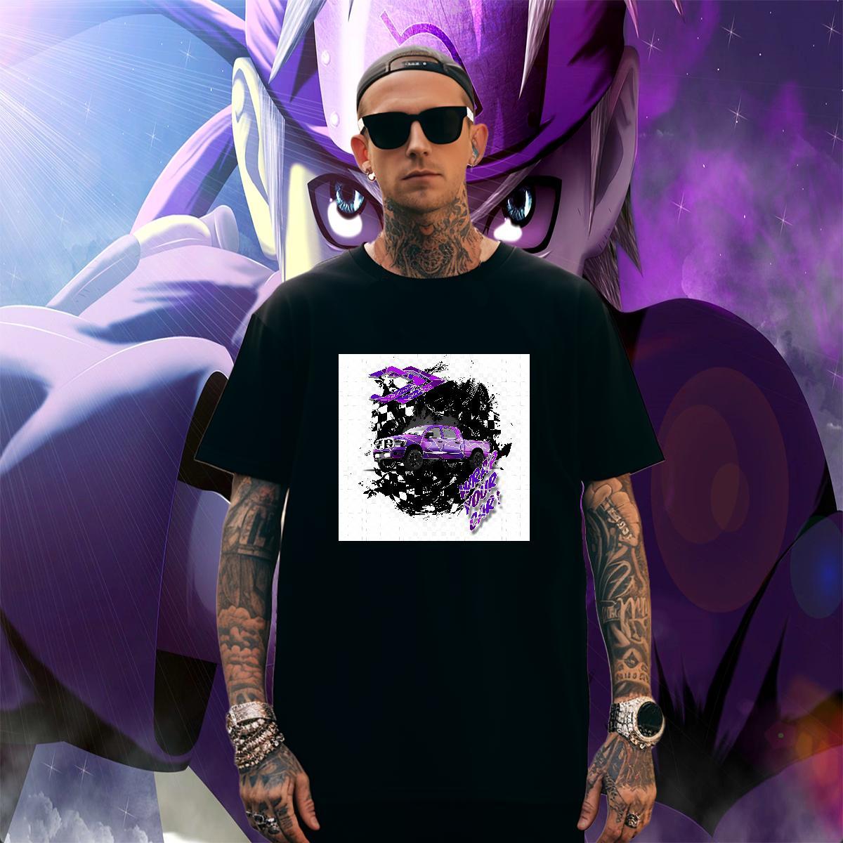Comfortable Mens Tshirts Street wear Hip Hop 230g 100% Cotton Anime Print Breathable Short Sleeve car Mens T Shirts Fashion New Top Tees