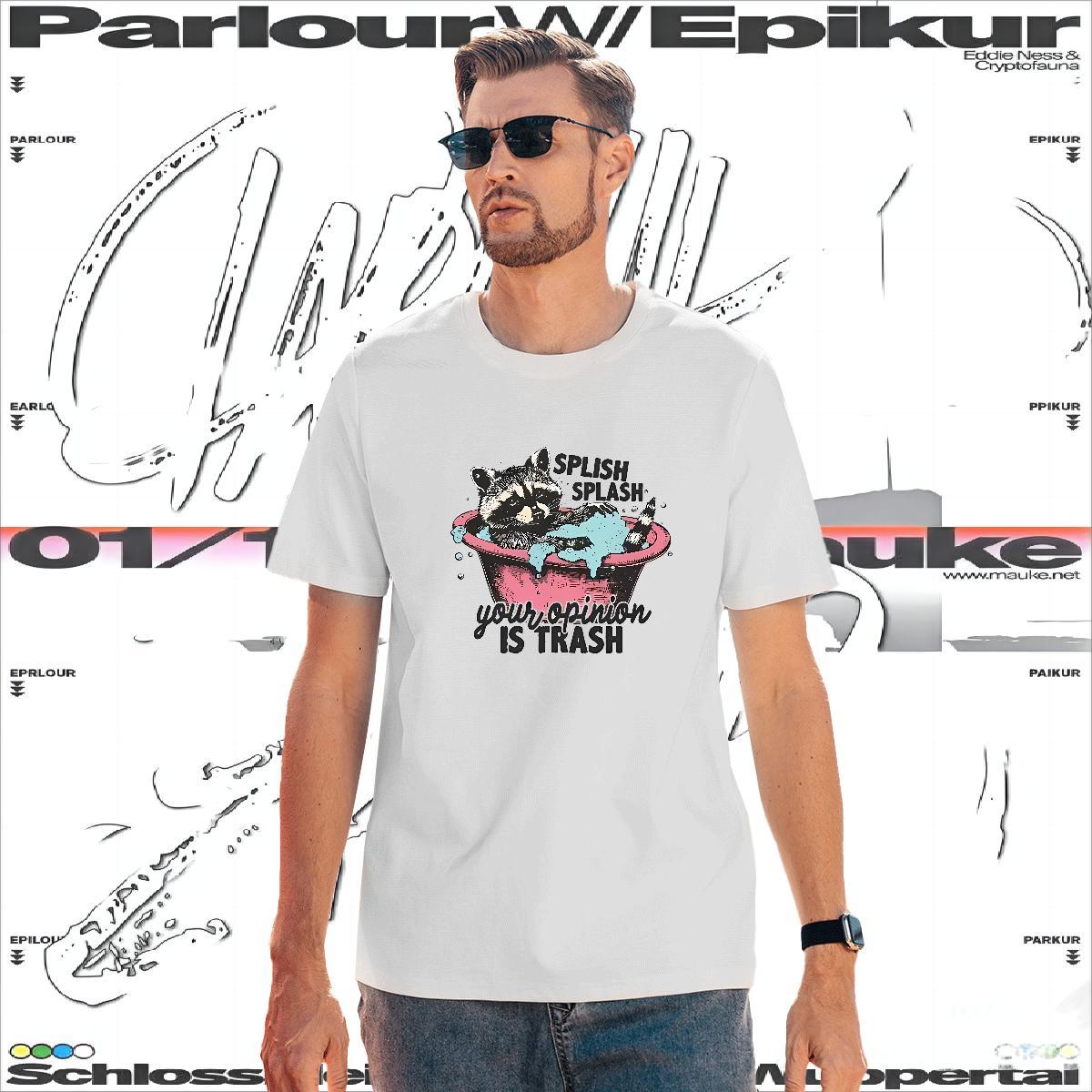 Comfortable T Shirts Men have a bath O Neck Short Sleeves Casual Daily Wear Customized Print 230g Pure Cotton Men Clothes T-Shirt Classic Casual Tops 