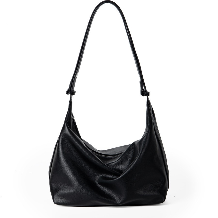 2025S Fashion Designer PU Leather Shoulder Crossbody Crescent Bag Stylish Women s Large Capacity Summer High end Tote Bag