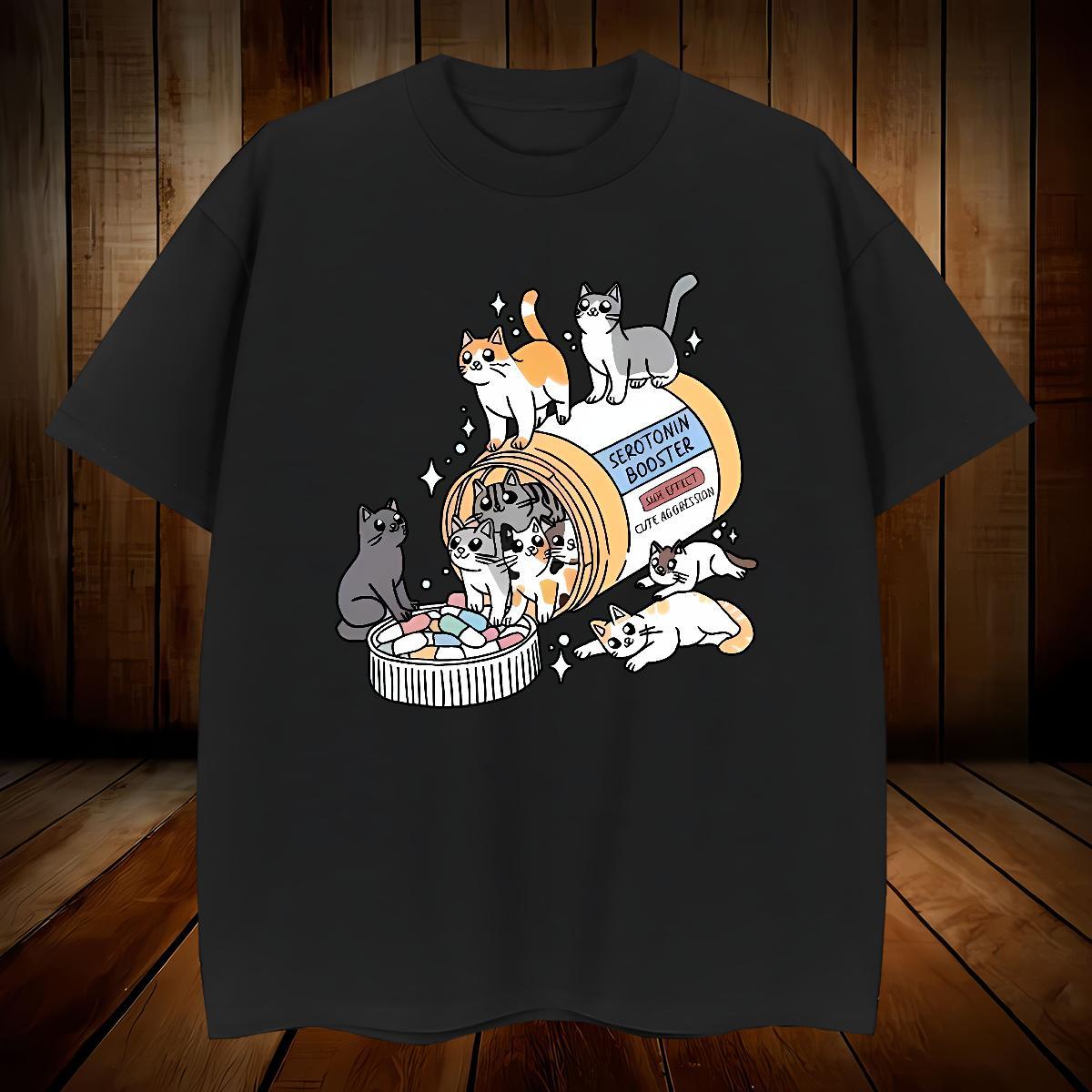 Fashion Casual Tshirts cats Summer Casual 230g Pure Cotton Tees Shirts Breathable Short Sleeve Soft T Shirt For Man Custom Print Oversized