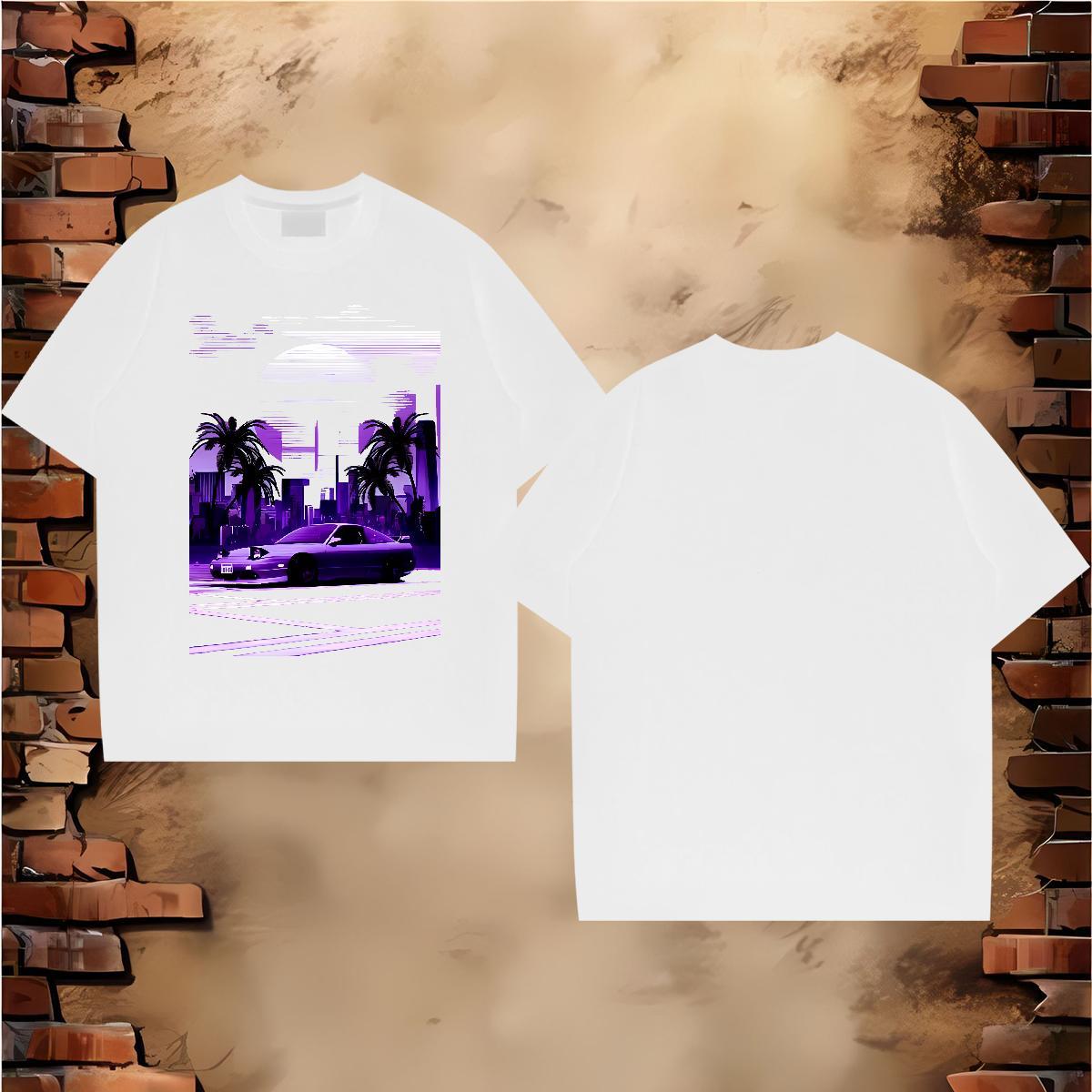Cool beach 230g Pure Cotton Men Tops Tees Summer Casual Breathable Crew Neck Mens T Shirts Custom Custom Cartoon Top Tees