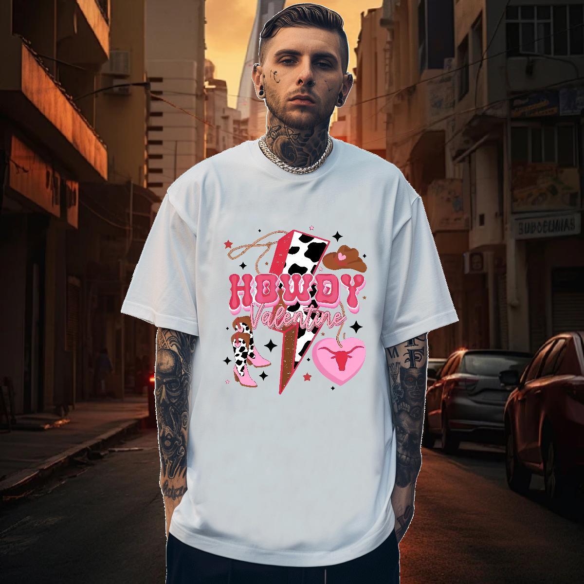 Man T Shirts 230g Cotton a young girl's heart Daily Wear Crew Neck Breathable Custom Print Plus Size Tshirt for Man Woman DIY Customized Classic 