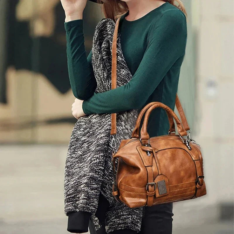 Contrasting Colors Zipper Pu Soft Surface TopHandle Bags Casual Large Capacity 2024 for Women Womens Handbags y240914