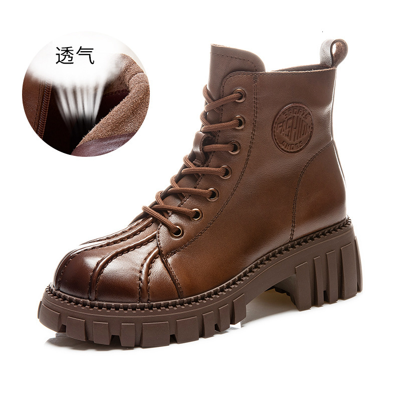 Ddmysports Ead Layer Cowhide Shell Top Martin Women In The Autumn Of New S Short British Style Boots For Children OUTDOOR