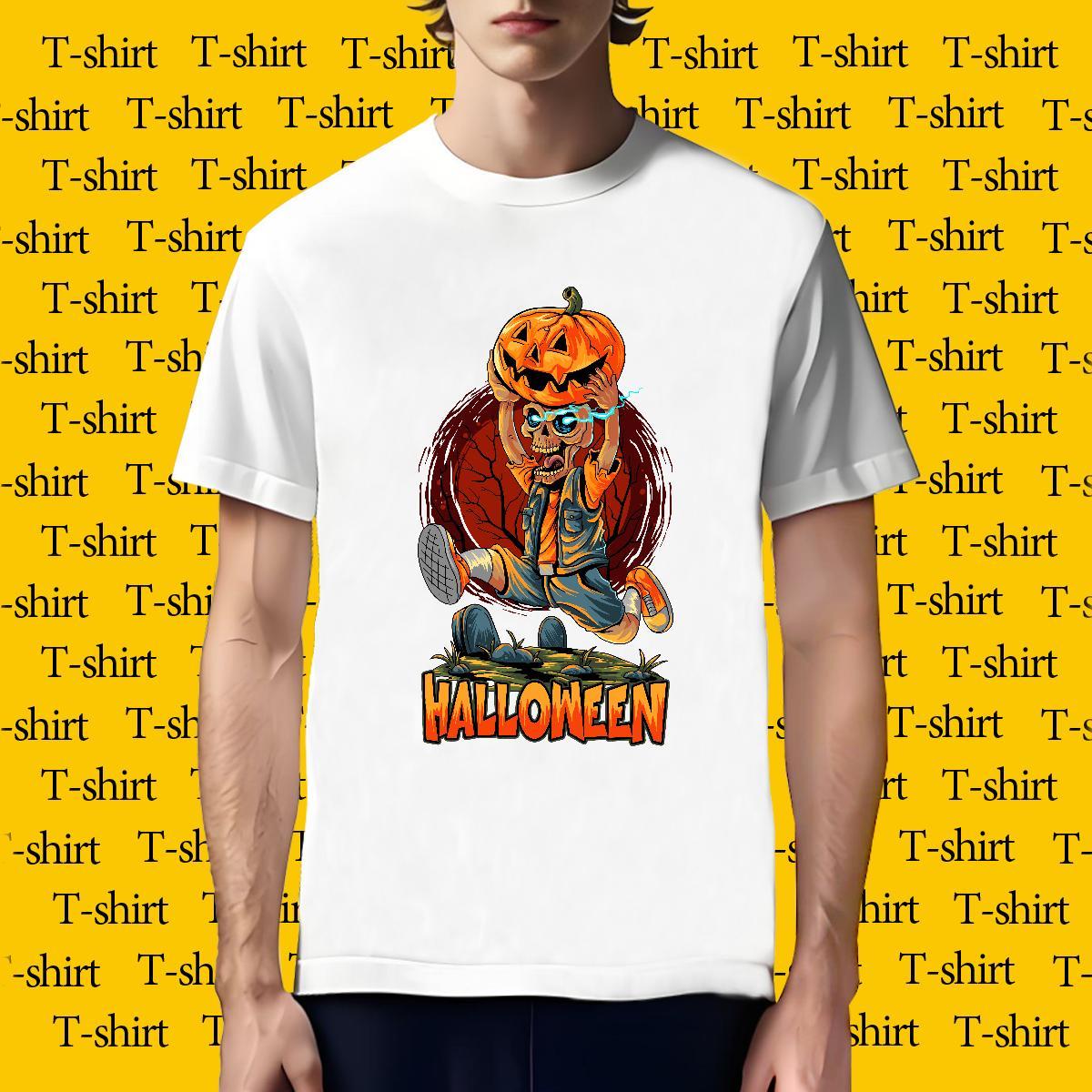 Brand T-Shirts for Men pumpkin Crew Neck Breathable Home Outdoor Graphic 230g Cotton Men Clothes T-Shirt Designer Tops