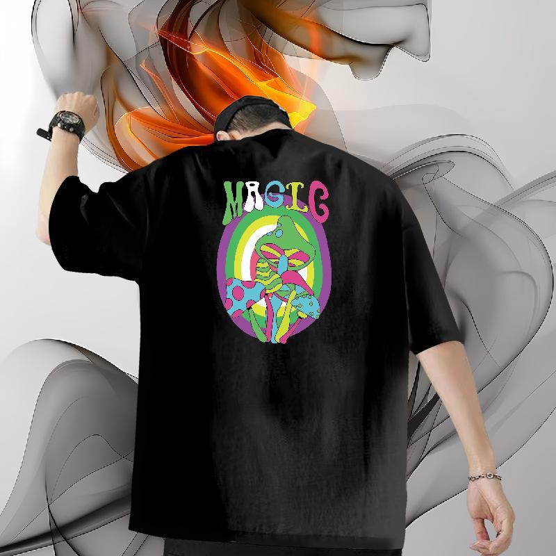 Designer Men Tshirts mushroom Street wear Hip Hop 230g 100% Cotton Wear Breathable Crew Neck Unisex Mens T Shirts Customized Print
