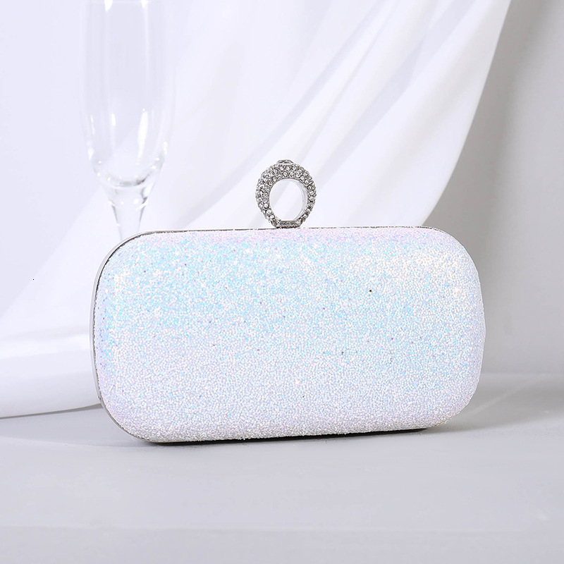 for Women 2024 New Shining Ring Handbag Fashion Banquet Evening Dress Bag