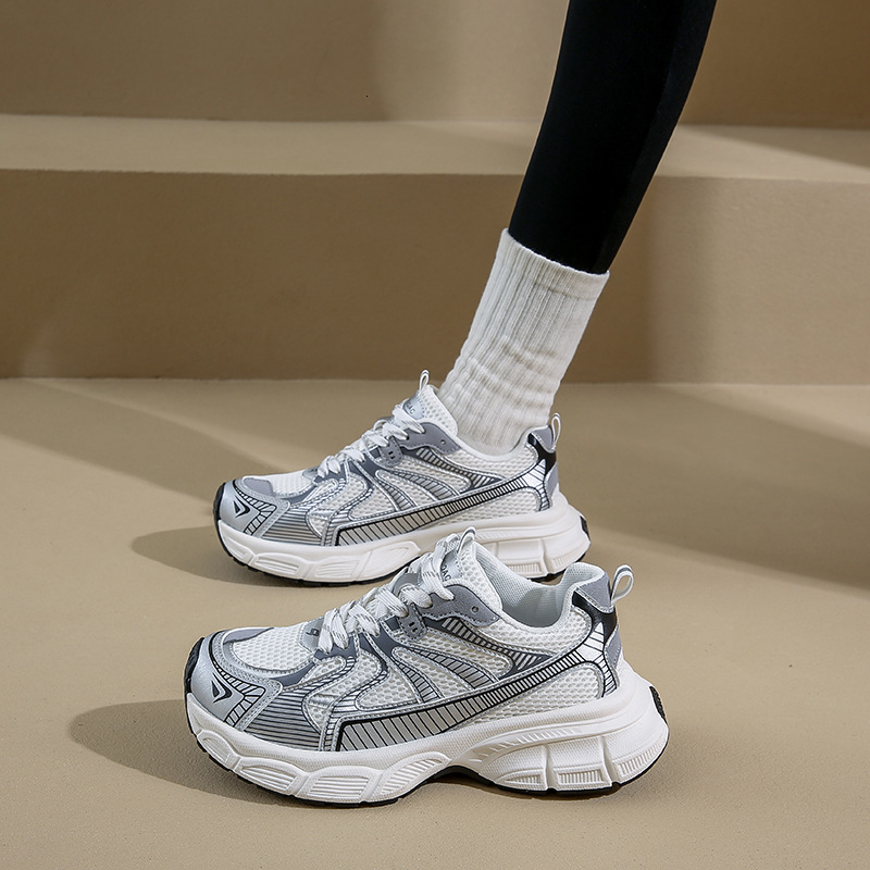 Ddmysports Ins Korean Version New Dad For Women Autumn Couple Sports Running Casual Thick Soled Height Increasing Shoes Y OUTDOOR