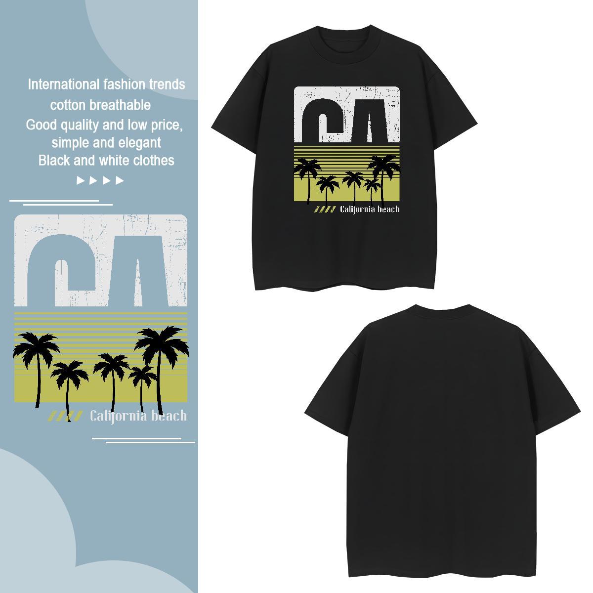 Cool Design tree 230g Pure Cotton Tshirts Street Wear Crew Neck T Shirts Men Stylist Custom Anime Tops Tees