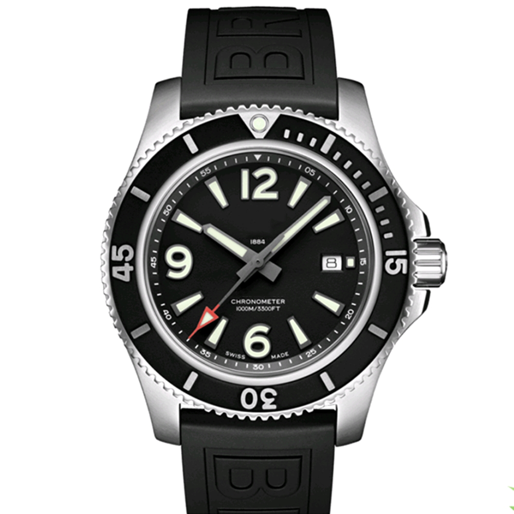 Swiss Brand BR ocean Mens Watch High Quality Top Brand Casual Fashion Rubber Strap Sapphire Mirror Designer Movement Automatic Quartz Watches Montre