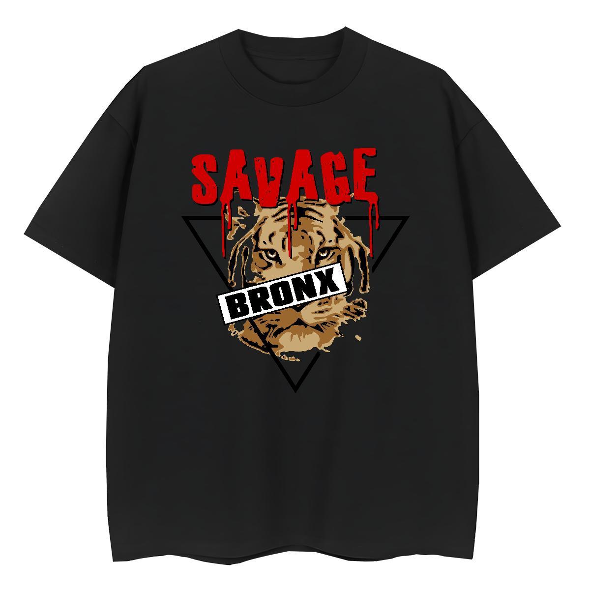 Loose Couples T Shirts Spring Summer 100% Cotton 230g Oversized Breathable Soft tiger T-Shirts for Men Fashion New Clothes
