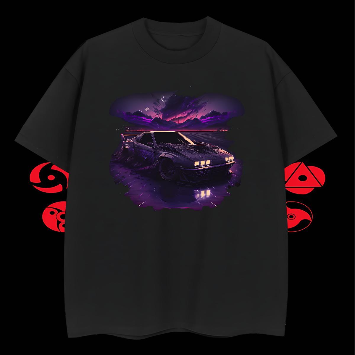 Brand Men Tees Beach 100% Cotton 230g Cartoon Printing L-4XL Short Sleeve O-Neck beach T Shirt For Man 2024 Tee Shirt