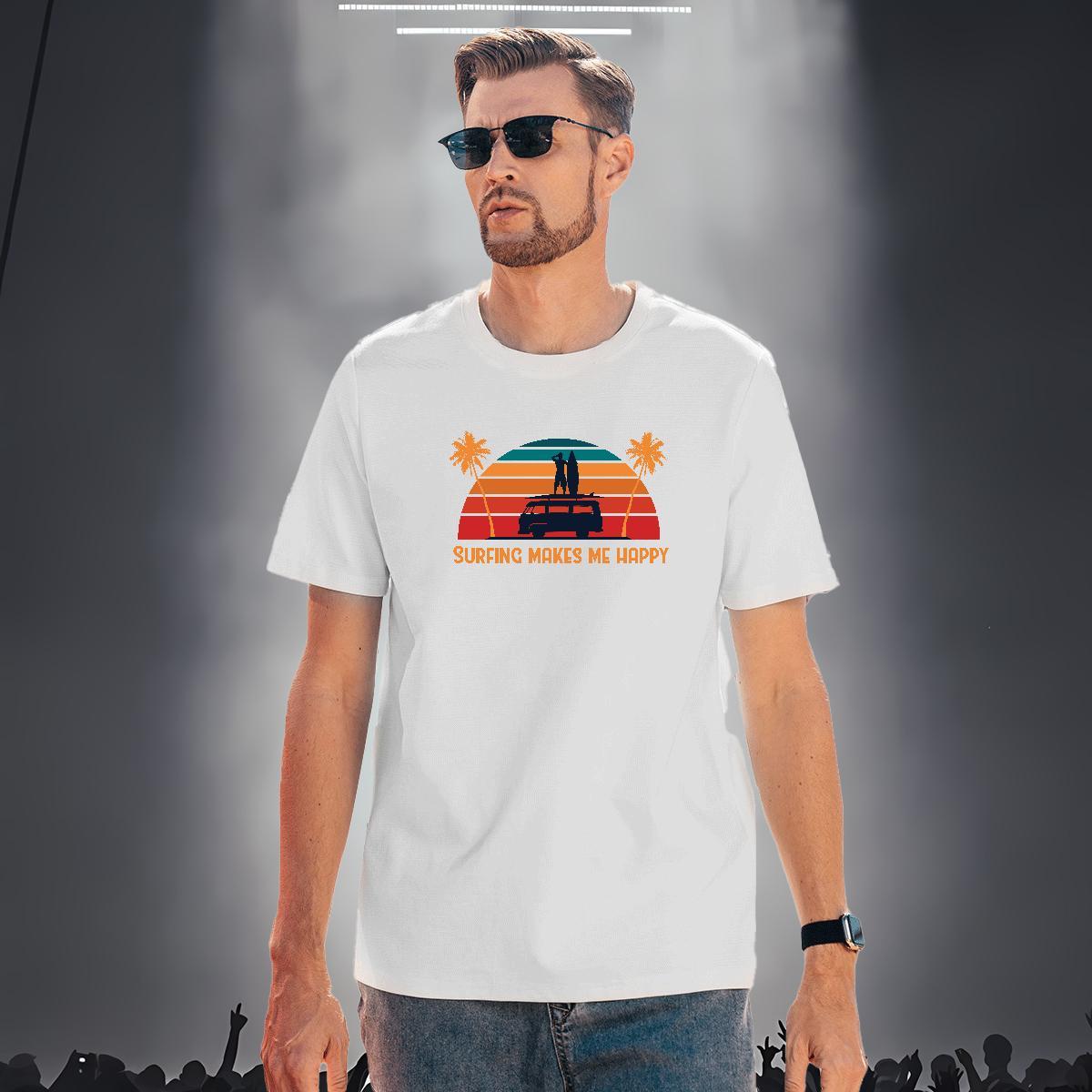 Classic sea 100% Cotton 230g Men Clothes T-Shirt High Street Hip Hop O-Neck Short Sleeve T shirt Stylist Cartoon Print Polos