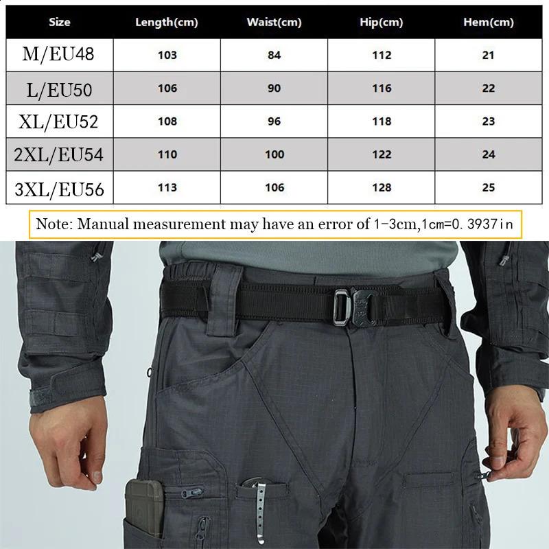 Tactical Casual Pants Mens Waterproof Cargo Trousers Outdoor Multi-Pocket Military Pants Male Hiking Wear-resisting Trousers 240812
