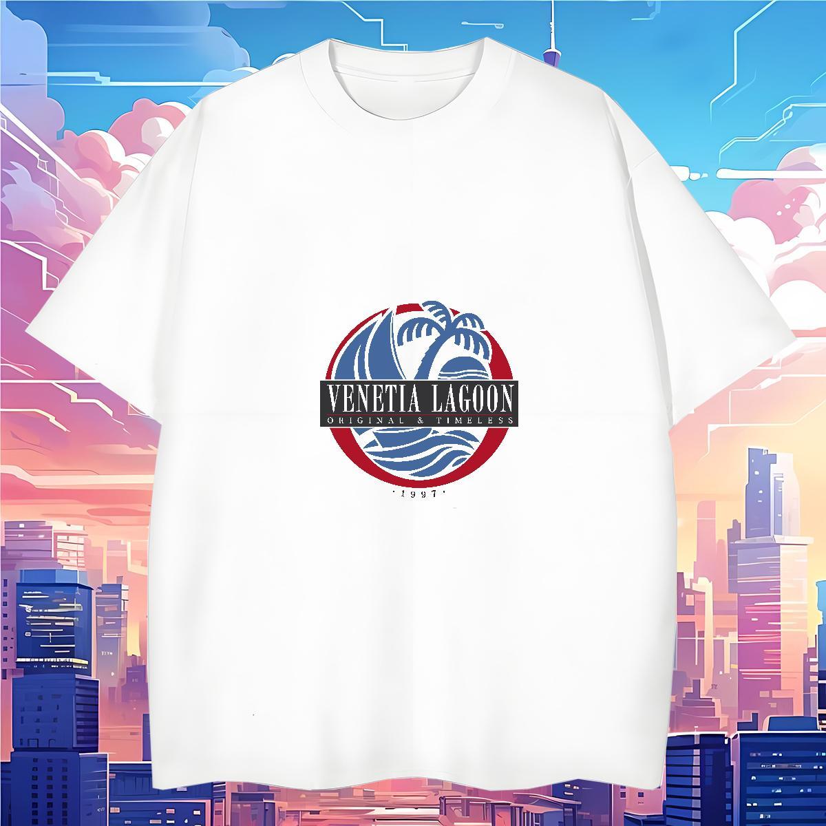 Comfortable beach 230g 100% Cotton Tshirts Home Outdoor Round Neck Short Sleeve T-Shirts DIY Custom Print Plus Size Tops Shirt