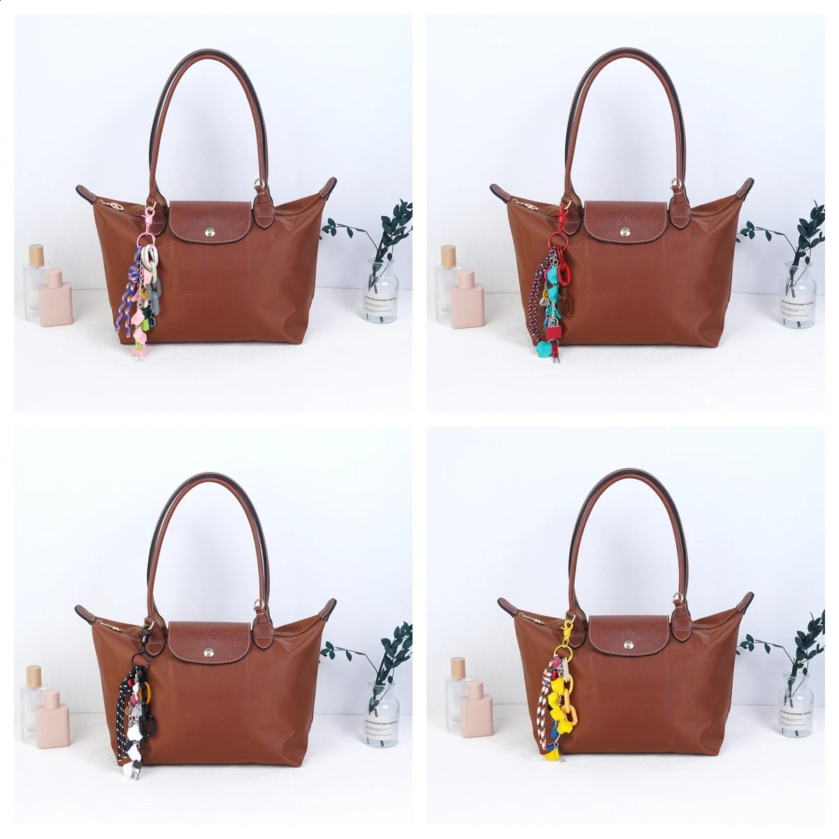 Multifunctional Diy Acrylic Bag Charm Keychain Lock Chain Cute Womens Phone Case Hanging Jewelry Accessories 240820