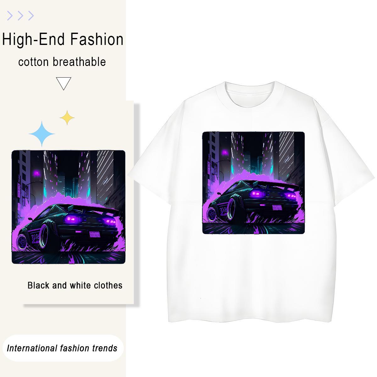 Free Shipping beach 230g Pure Cotton Men Tops Tees Daily Outfit Short Sleeve Soft T shirt Custom Custom Print Oversized Clothings